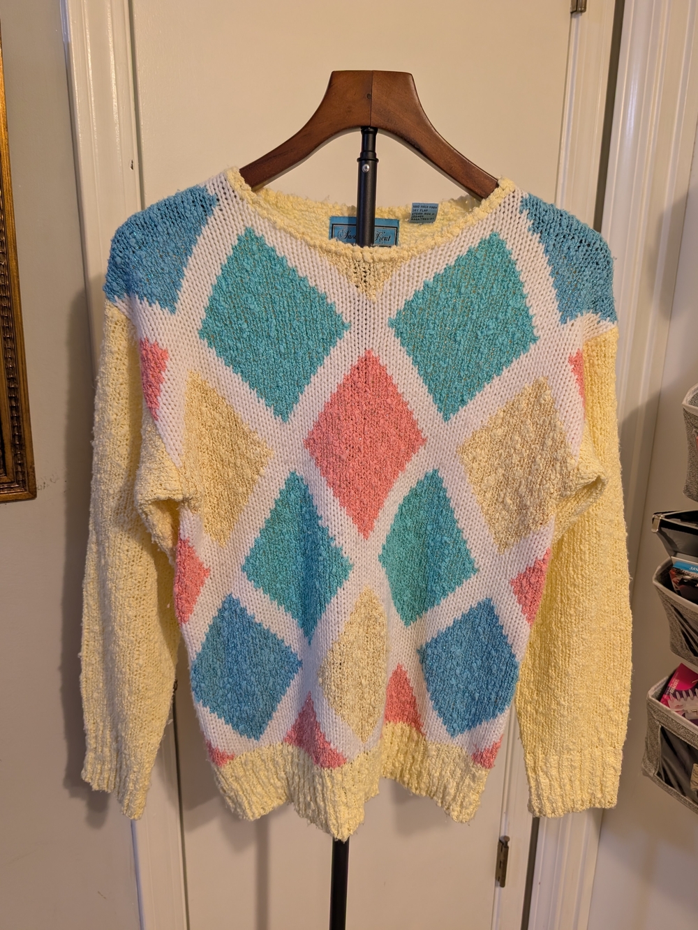 Vintage Pastel Sweater Sz Med